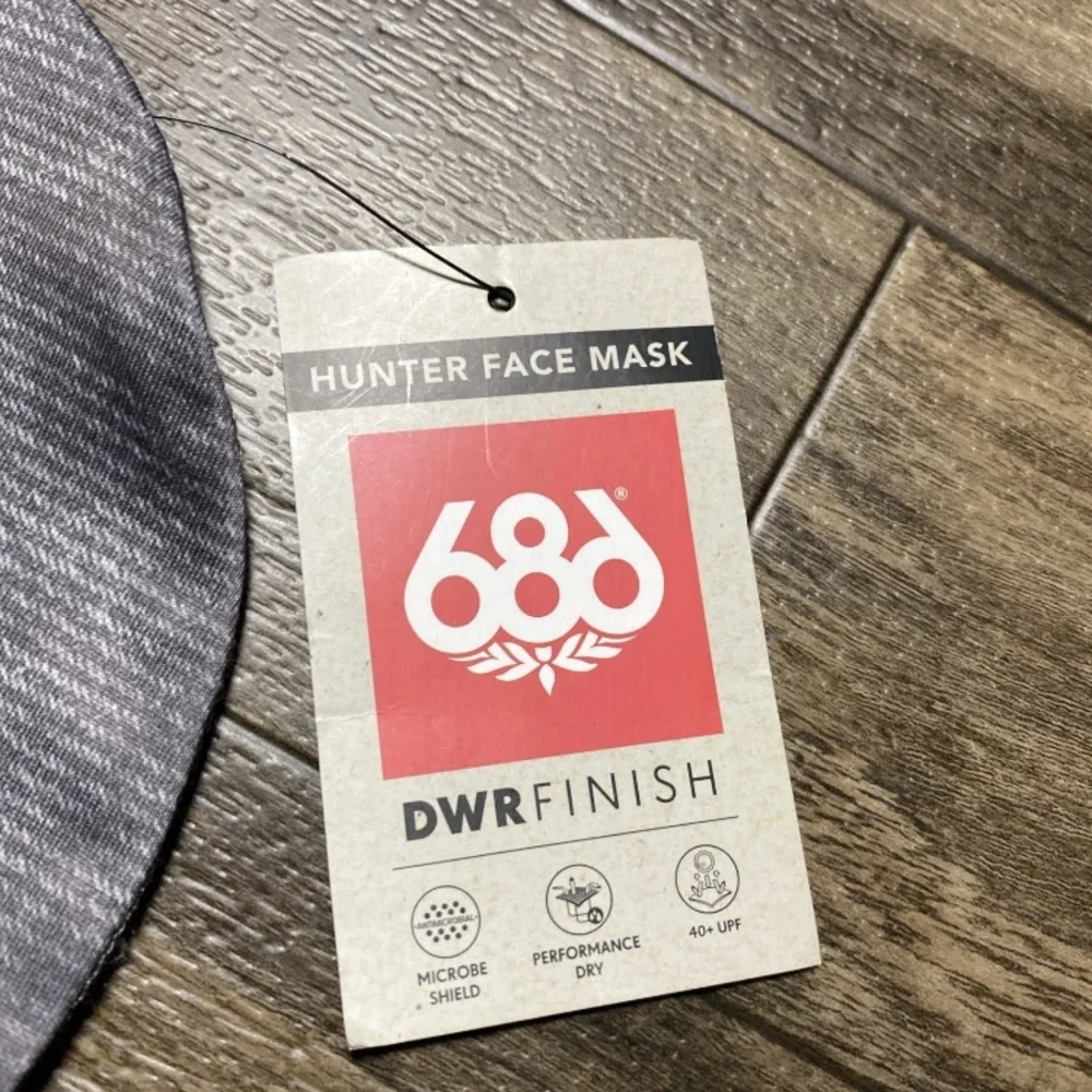 686 Balaclava O/S Charcoal Hunter Face Mask DWR Full Face Clava UPF 40 L8WFMSK03